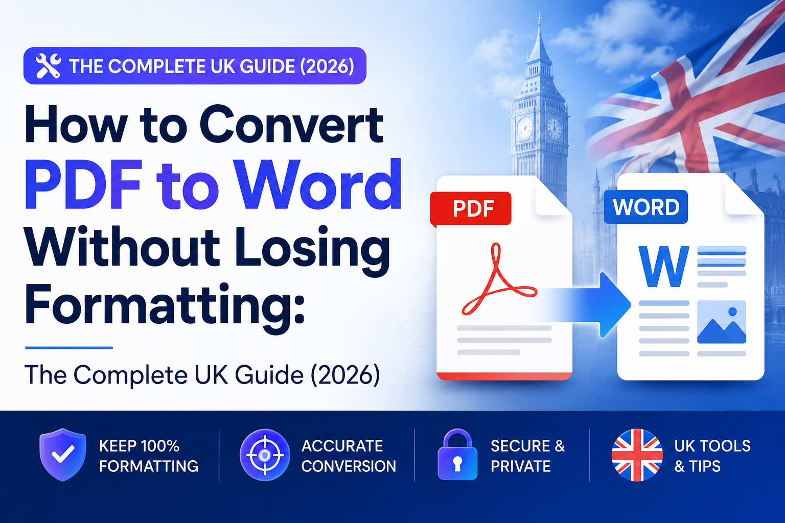How to Convert PDF to Word Without Losing Formatting: The Complete UK Guide (2026)