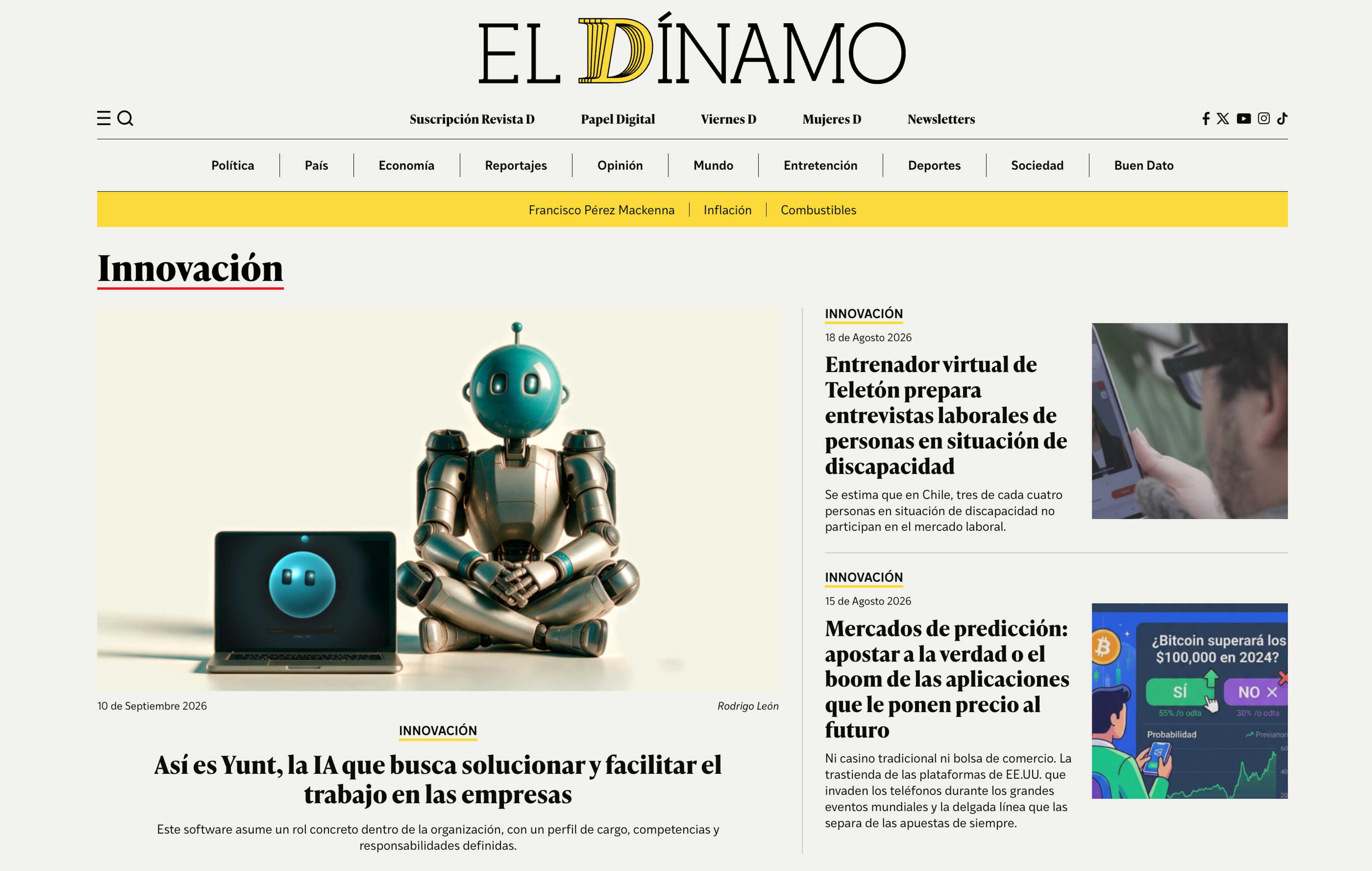 Diario el dinano sobre yunt
