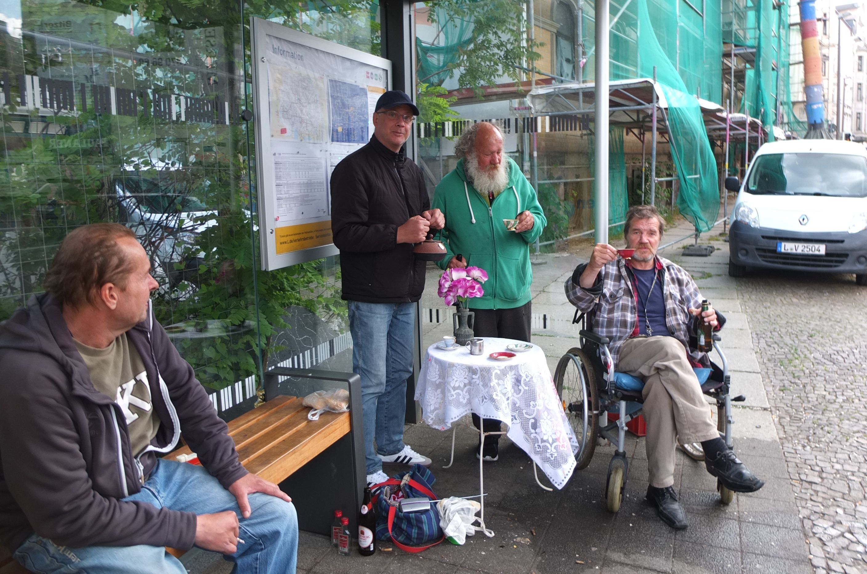 Die 3 vor der Tankstelle – Behind the Scenes Foto 3