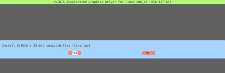 Install Nvidia 32 bits libraries