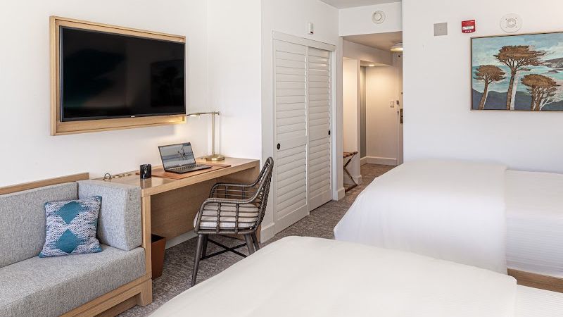 Photo of Portola Hotel & Spa at Monterey Bay - Studio, 2 Queen beds, Flat TV, Sofa, Work desk, Chair