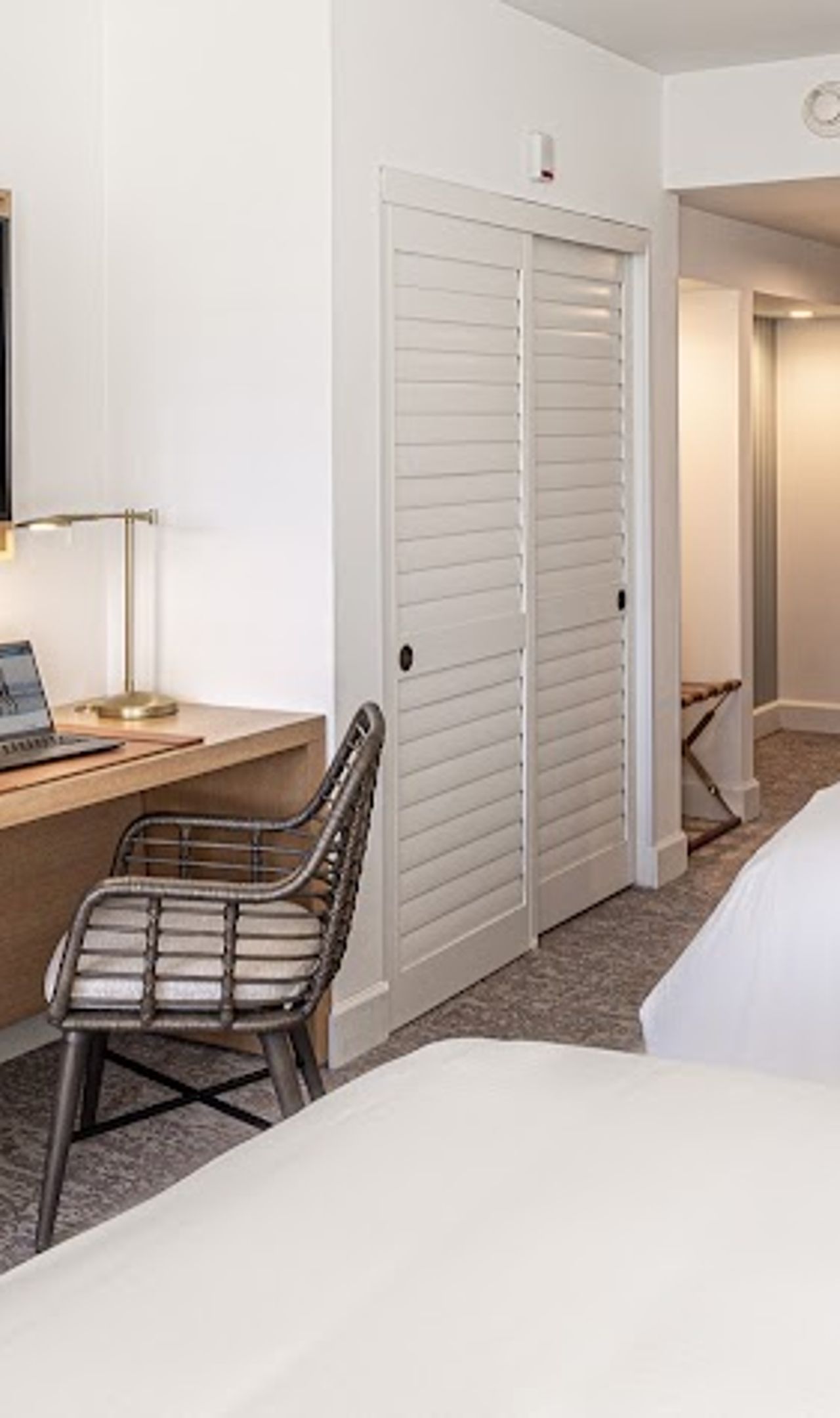 Photo of Portola Hotel & Spa at Monterey Bay - Studio, 2 Queen beds, Flat TV, Sofa, Work desk, Chair