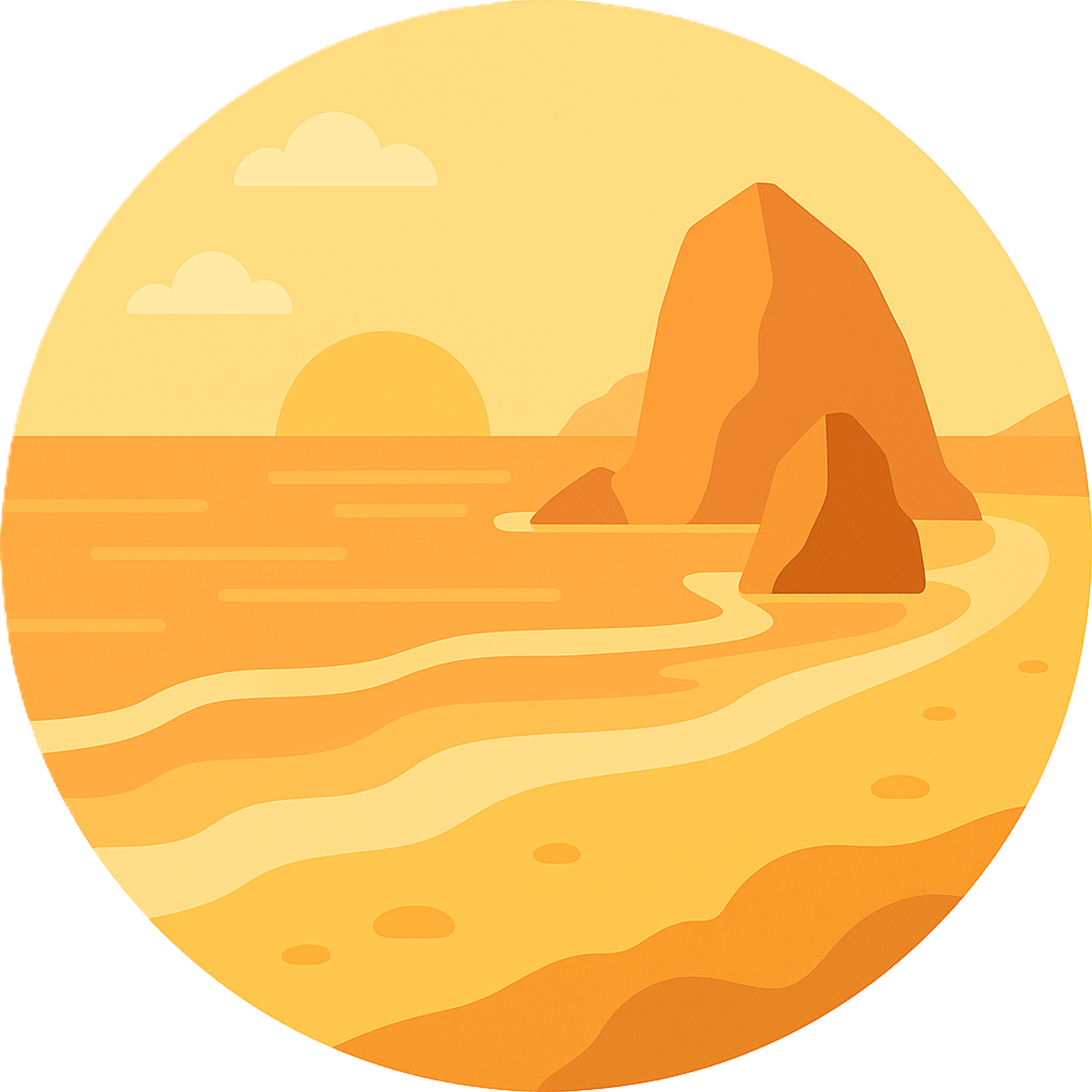 dramatic sea stacks rise from the surf