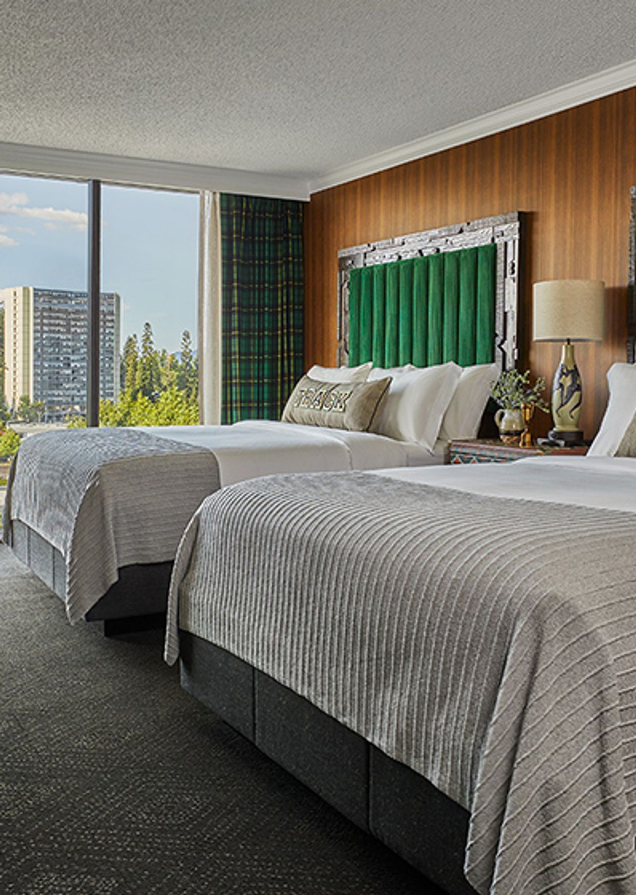 Photo of Graduate by Hilton Eugene - Room, 2 Queen beds, Work desc, Floor-to-ceiling windows, City views