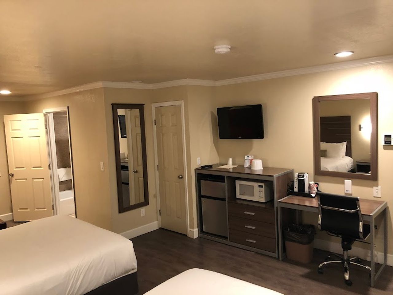 Photo of El Castell Motel - Room, 2 Queen Beds, Work Desk, Flat TV, Fridge, Microwave, Coffee Machine