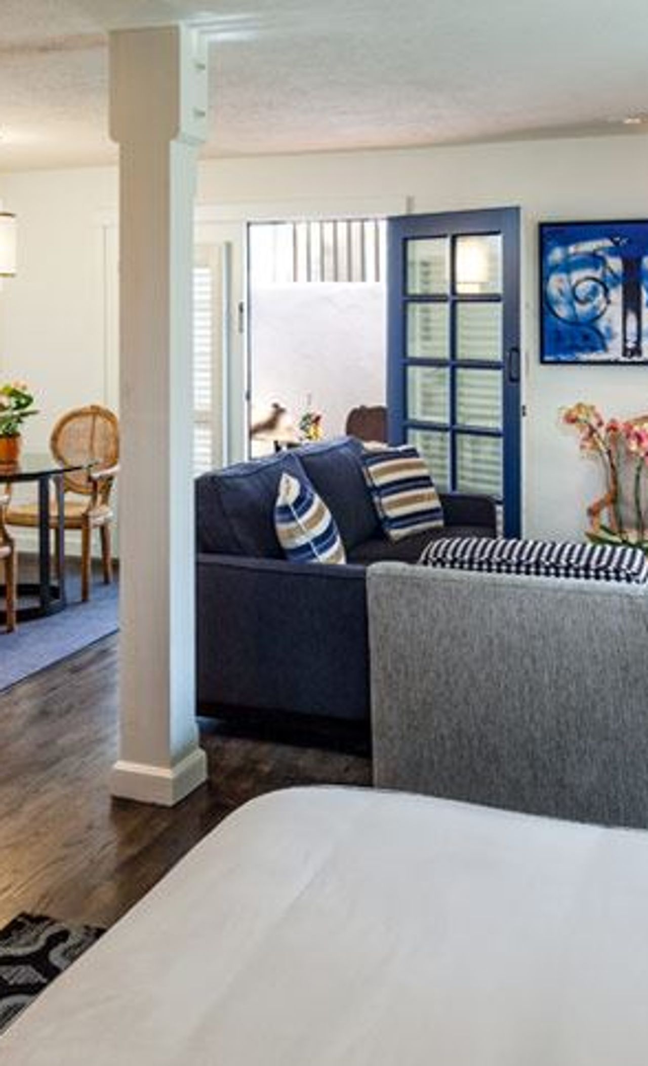 Photo of Hotel Pacific - Accessible Luxury Jr Suite King Bed, Separate seating area, Fireplace, Dining table