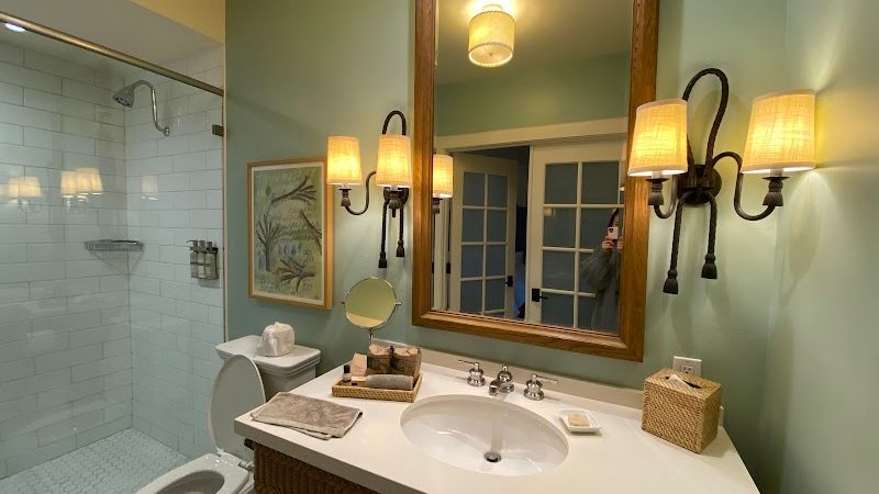 Photo of Indian Springs Calistoga - Geyser View Room, Bathroom, Walk-in Showers