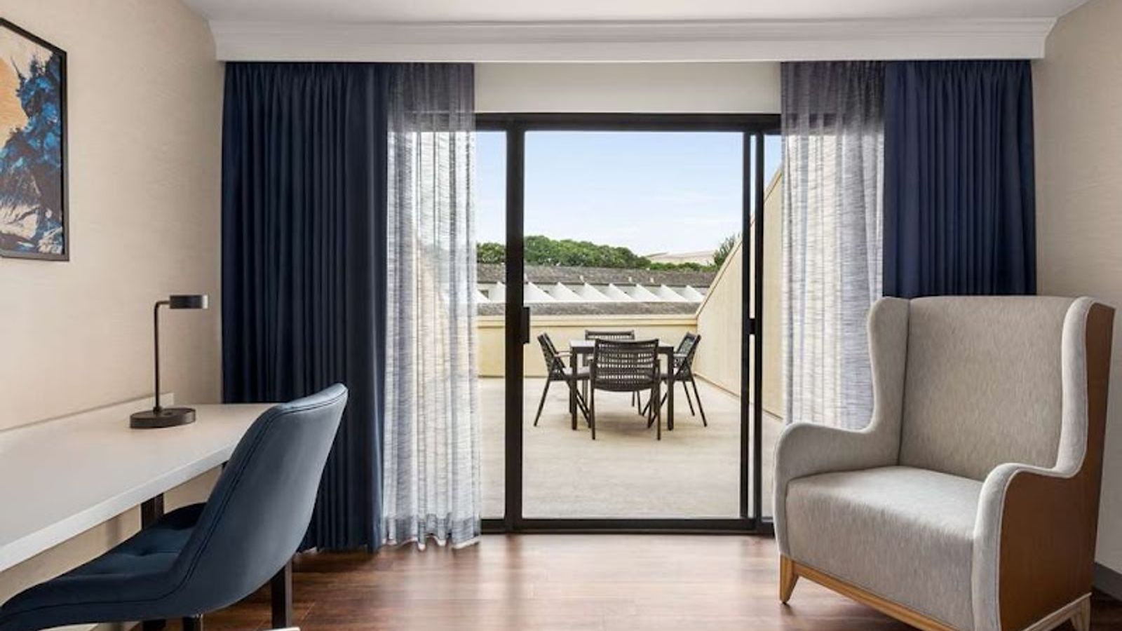 Photo of Hilton Garden Inn Monterey - Suite, Living room, Private Balcony