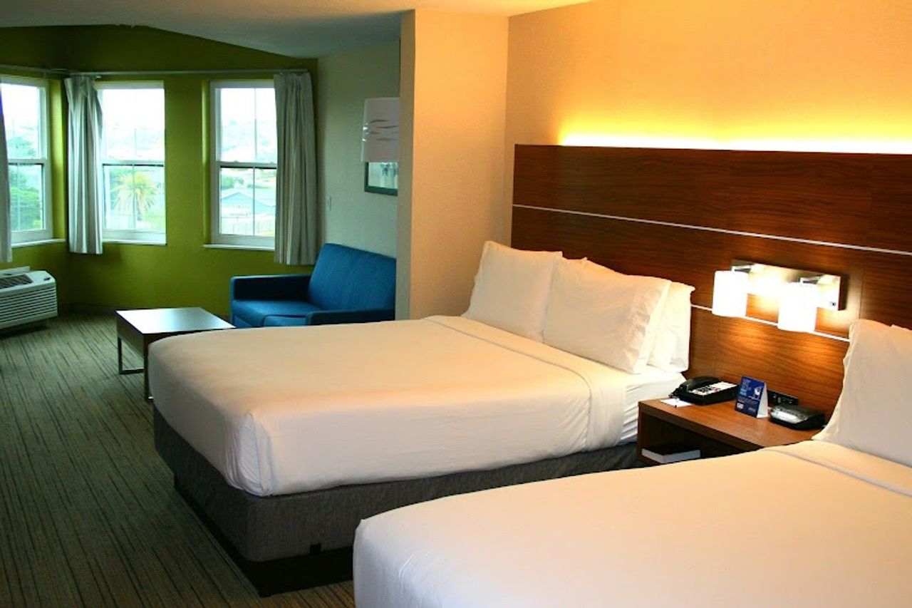 Photo of Holiday Inn Express & Suites Marina - State Beach Area by IHG - Room, 2 Queen Beds, Sofa