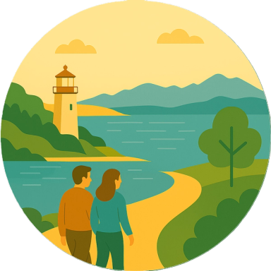 Park & Beach Walks, Lighthouse, Walking trail