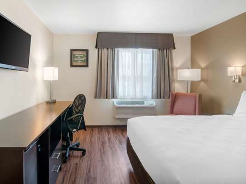Photo of Econo Lodge Inn & Suites Springfield Main Street - Room, King bed, Work desk, Flat TV