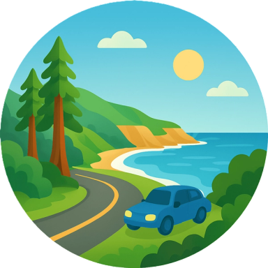 scenic drives along Highway 1