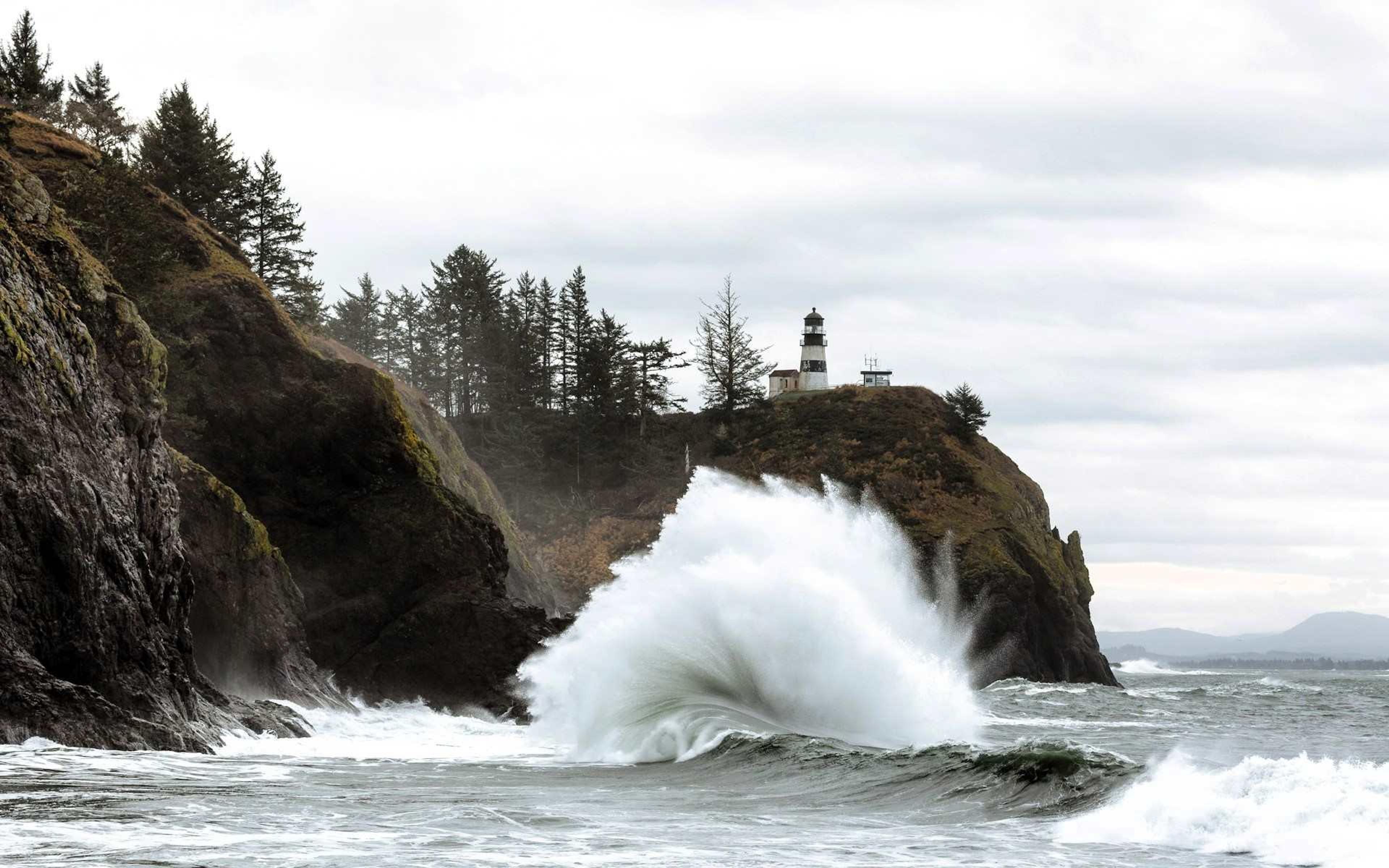 Cape Disappointment Lighthouse, south of Long Beach, Washington, USA