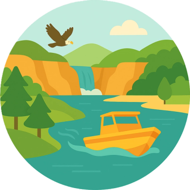 River jet-boat tour, Nature