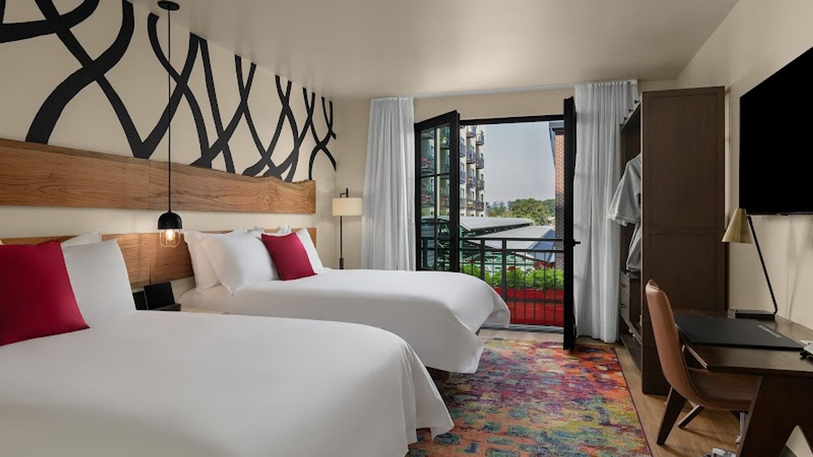 Photo of The Gordon Hotel - Room, 2 Queen beds, Private Balcony, Work desk