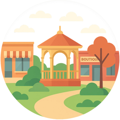 Historic Healdsburg Plaza & Boutique Shopping