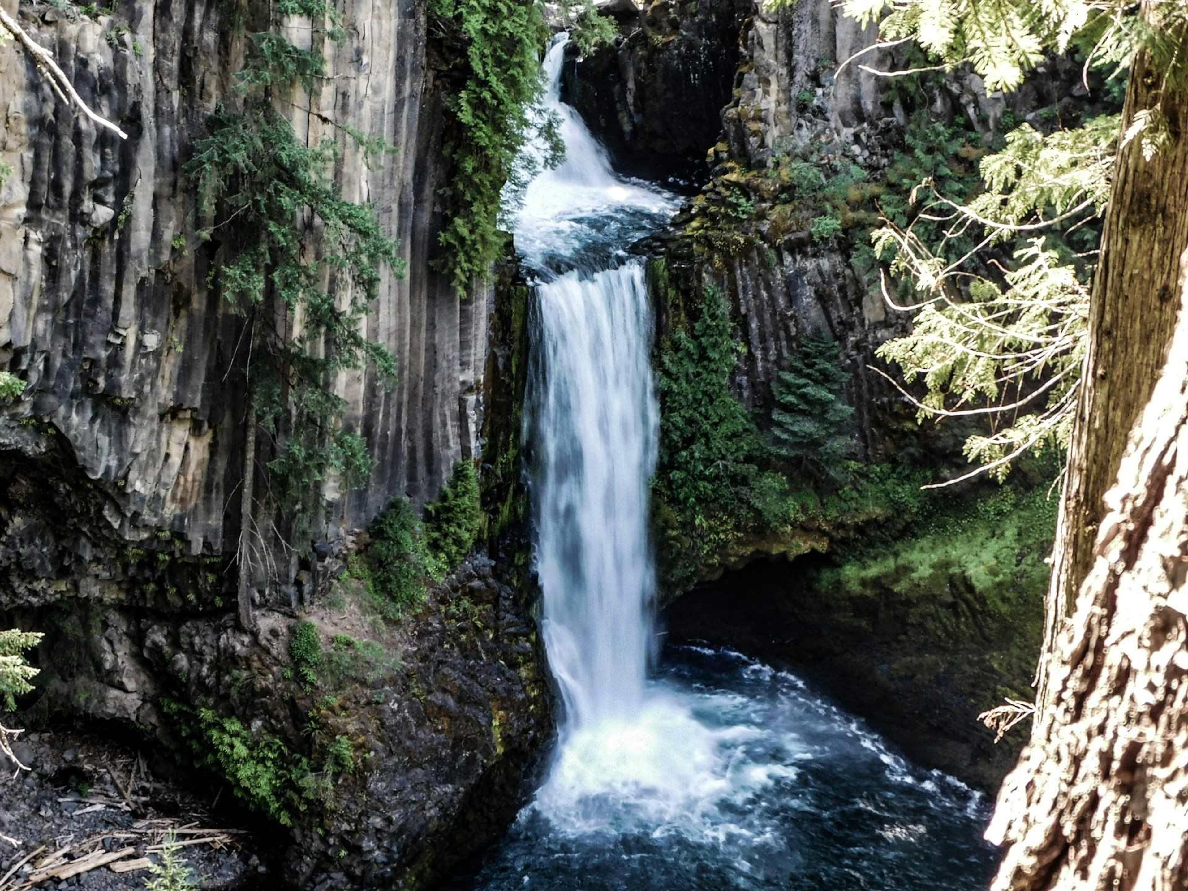 Toketee Falls near Roseburg, Oregon, US