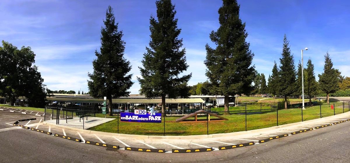 Photo of Village West Marina & Resort - emBARKadero Park, a fenced dog park with agility features