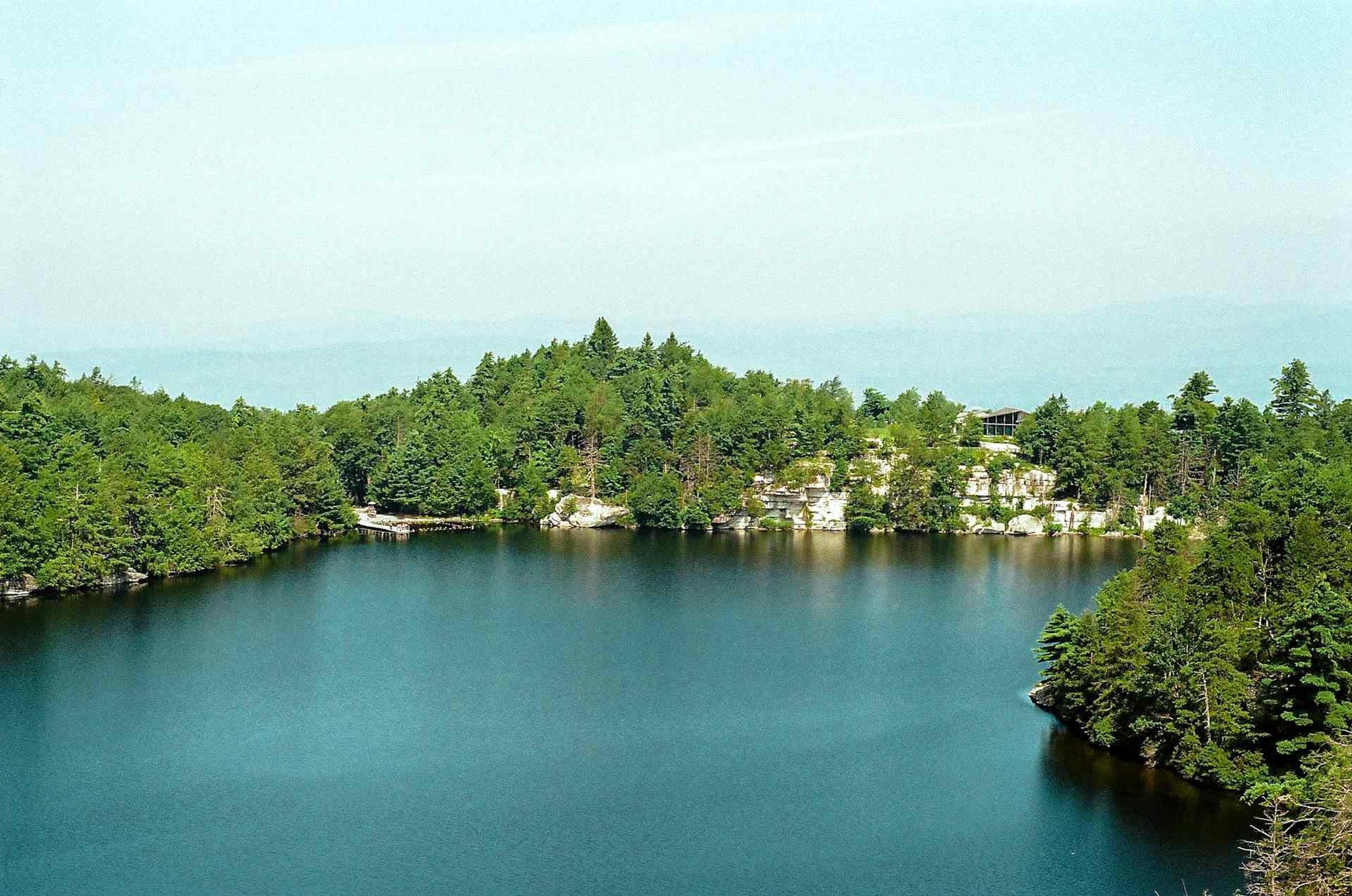 Landscape with Minnewaska Lake in United States