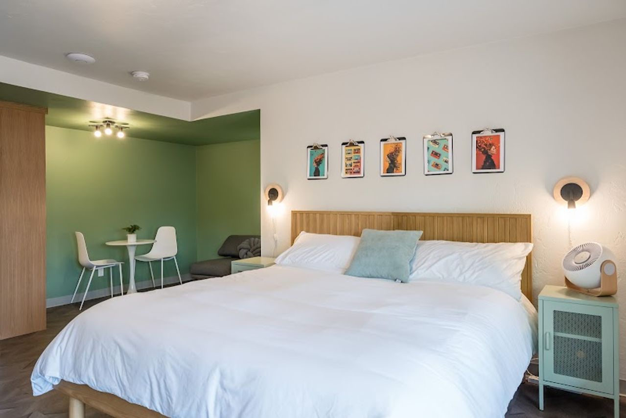 Photo of The Local Motel - Room, King bed, Coffee Table