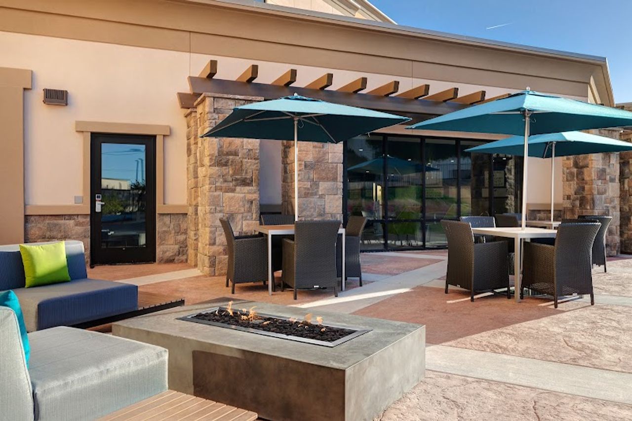 Photo of Hampton Inn & Suites Marina - Outdoor Seating Area, Firepit