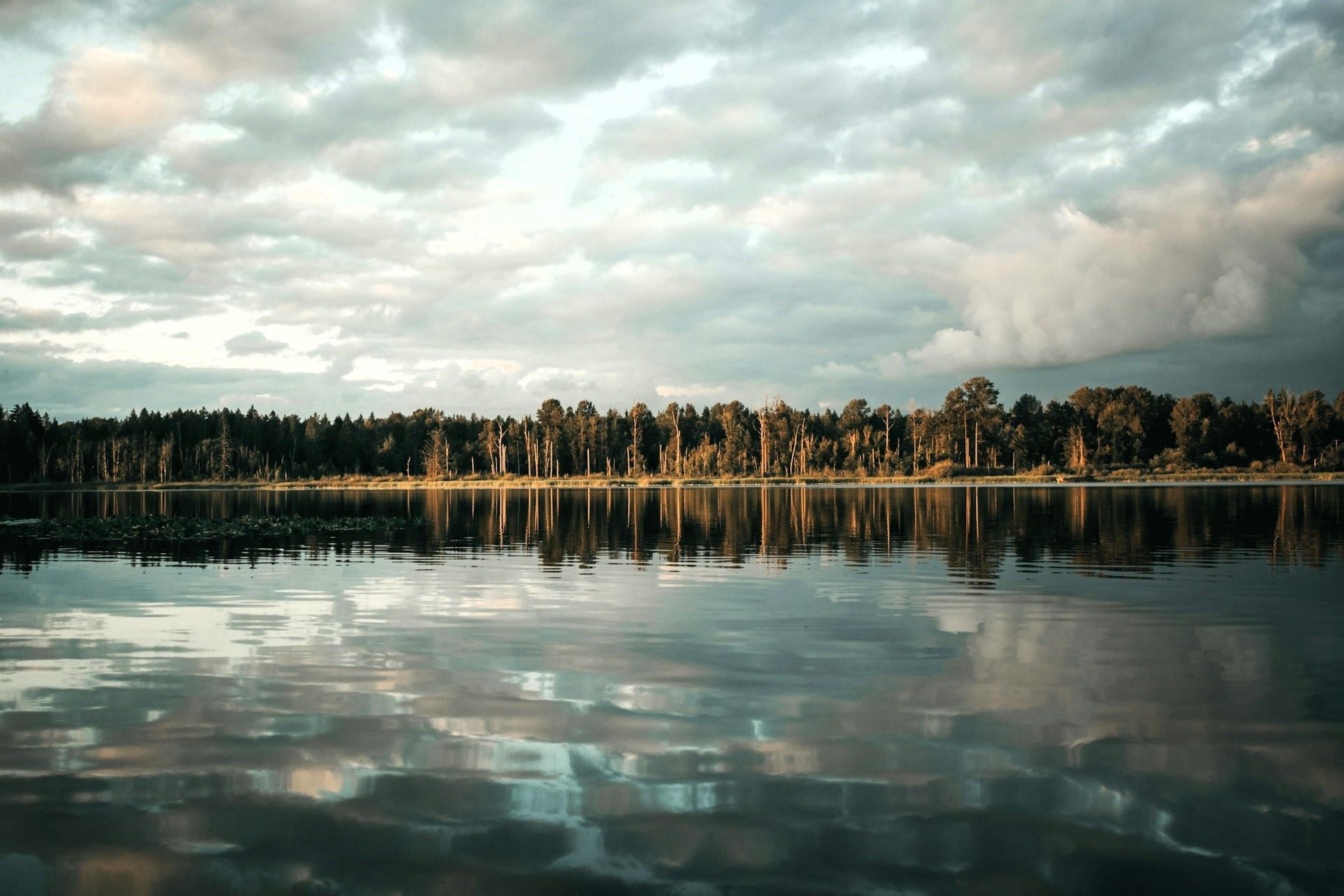 Sunset at Lake Cassidy near Marysville, Washington