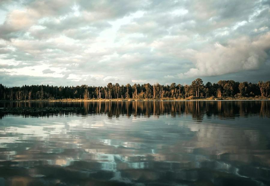 Sunset at Lake Cassidy near Marysville, Washington