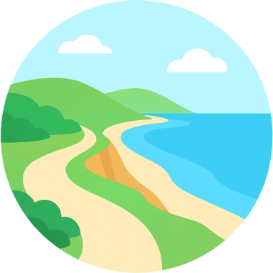 Pacific Coastal Trail, Beach, Coast