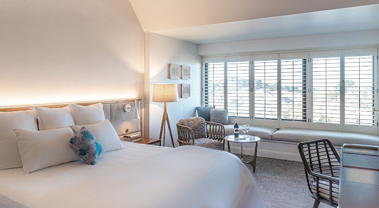 Photo of Portola Hotel & Spa at Monterey Bay - Executive King Suite, Harbor View, King bed, Window seating