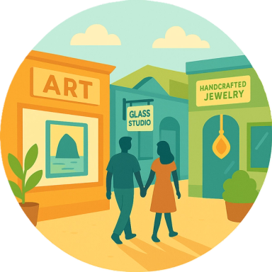 Boutique Shopping & Local Art