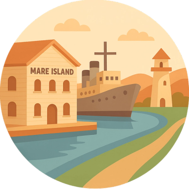 Nautical & Maritime History, Mare Island’s historic shipyard