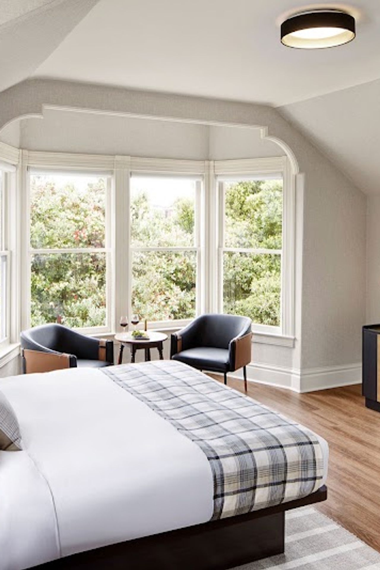 Photo of Gosby House Inn, A Four Sisters Inn - The Hart Room, King Bed, Bay Windows, Downtown Views, Shower Only