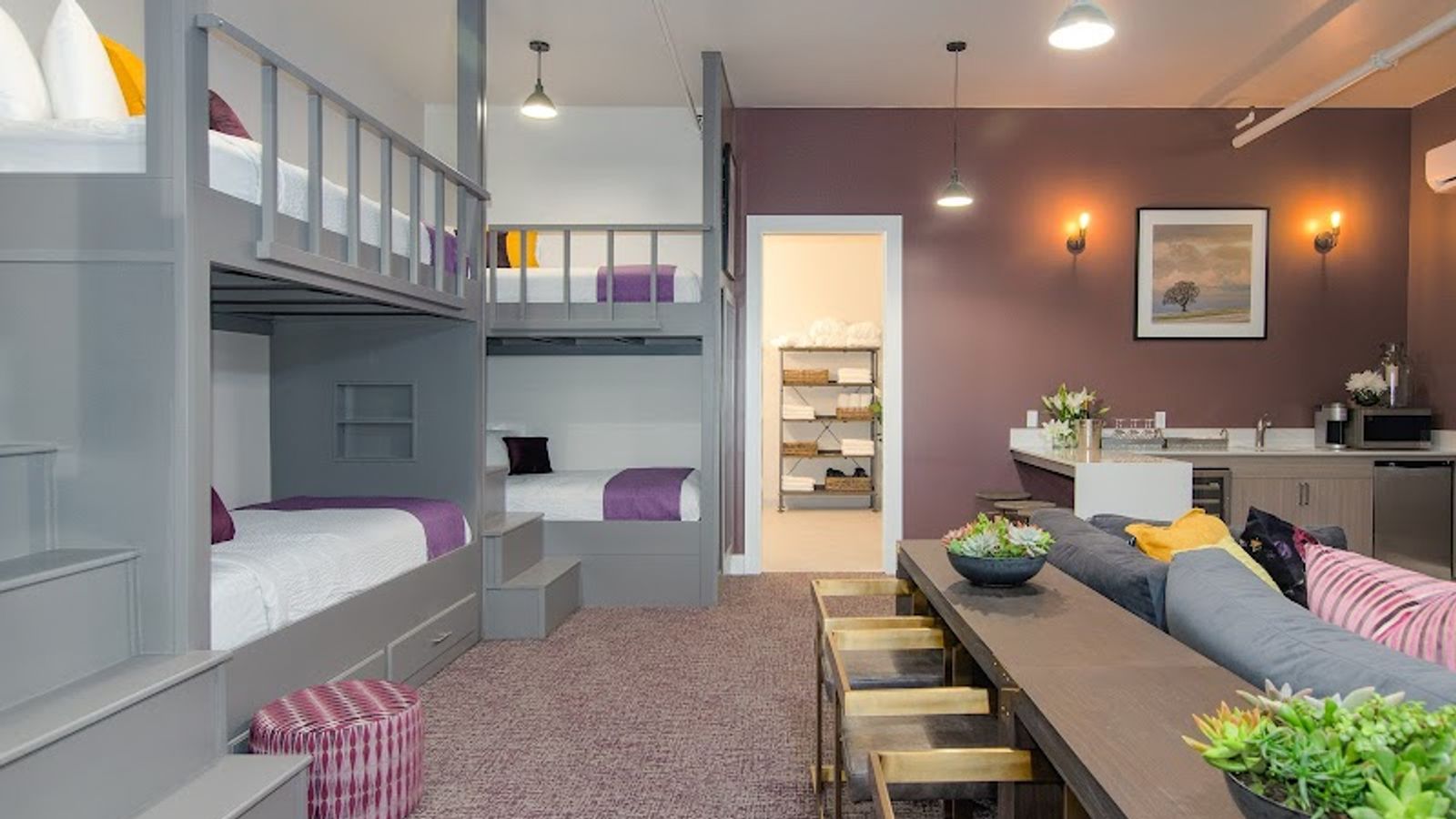 Photo of The Dundee Hotel - Squad Room (For Six), Luxury shower, TV, great sofa, bookcase, and games, Kitchen