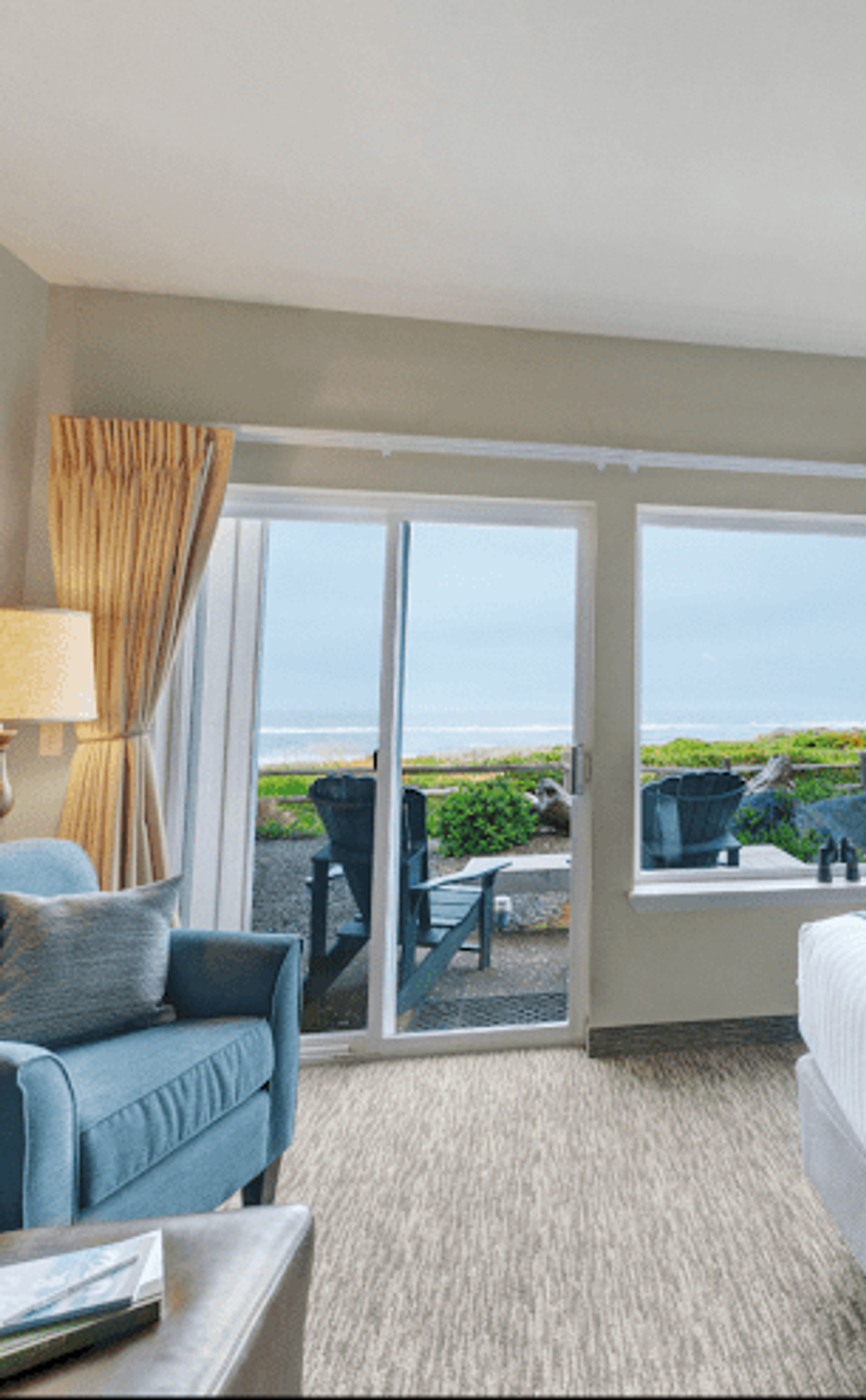 Photo of Overleaf Lodge - Room, King Bed, Sofa, Terrace, Ocean View