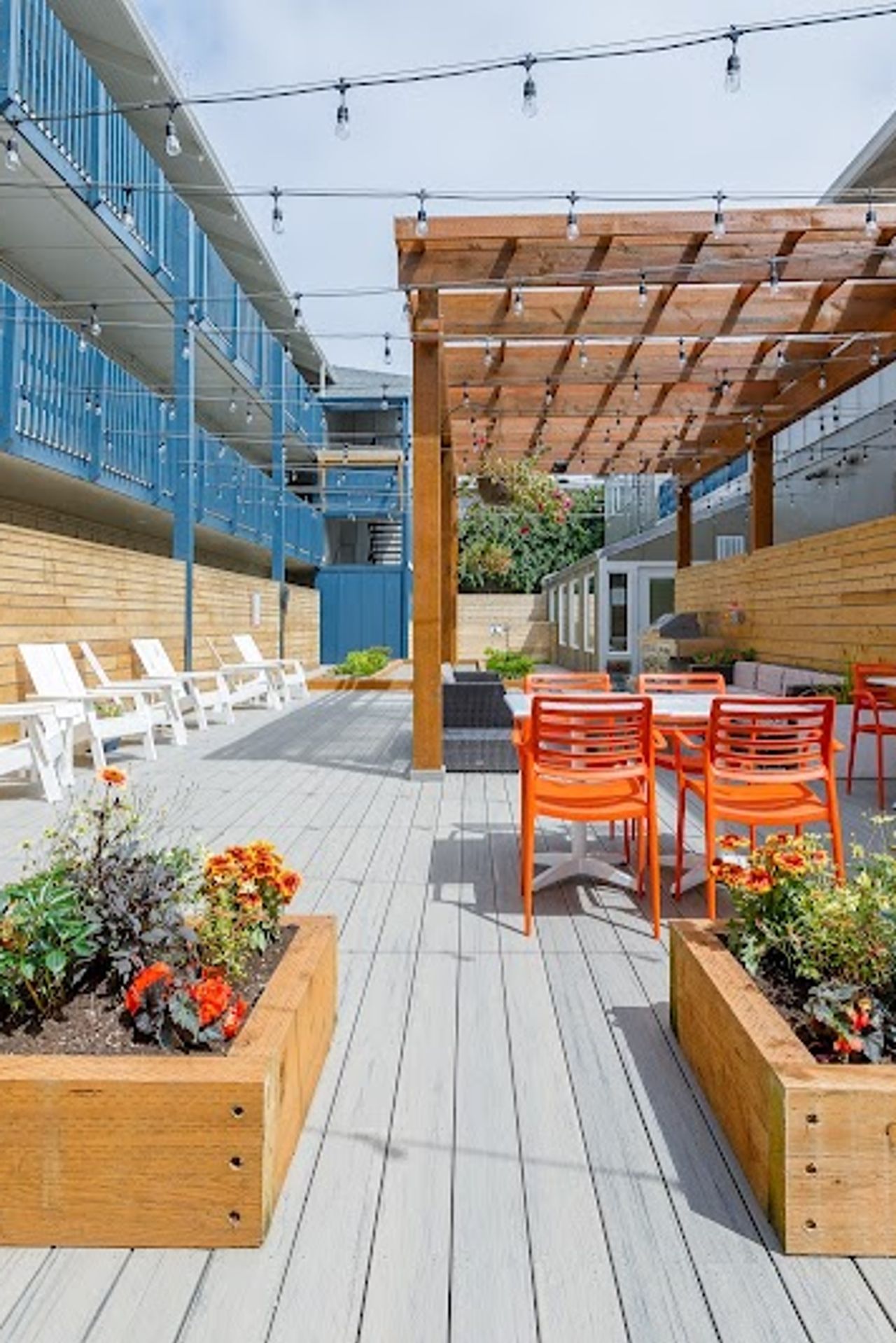 Photo of Surfland Hotel - Courtyard with Firepit