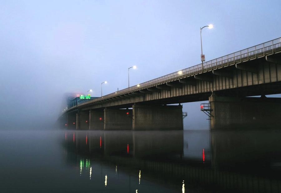 Early morning exploring of the Blue Bridge - Pioneer Memorial Bridge, Pasco, Washington, United States