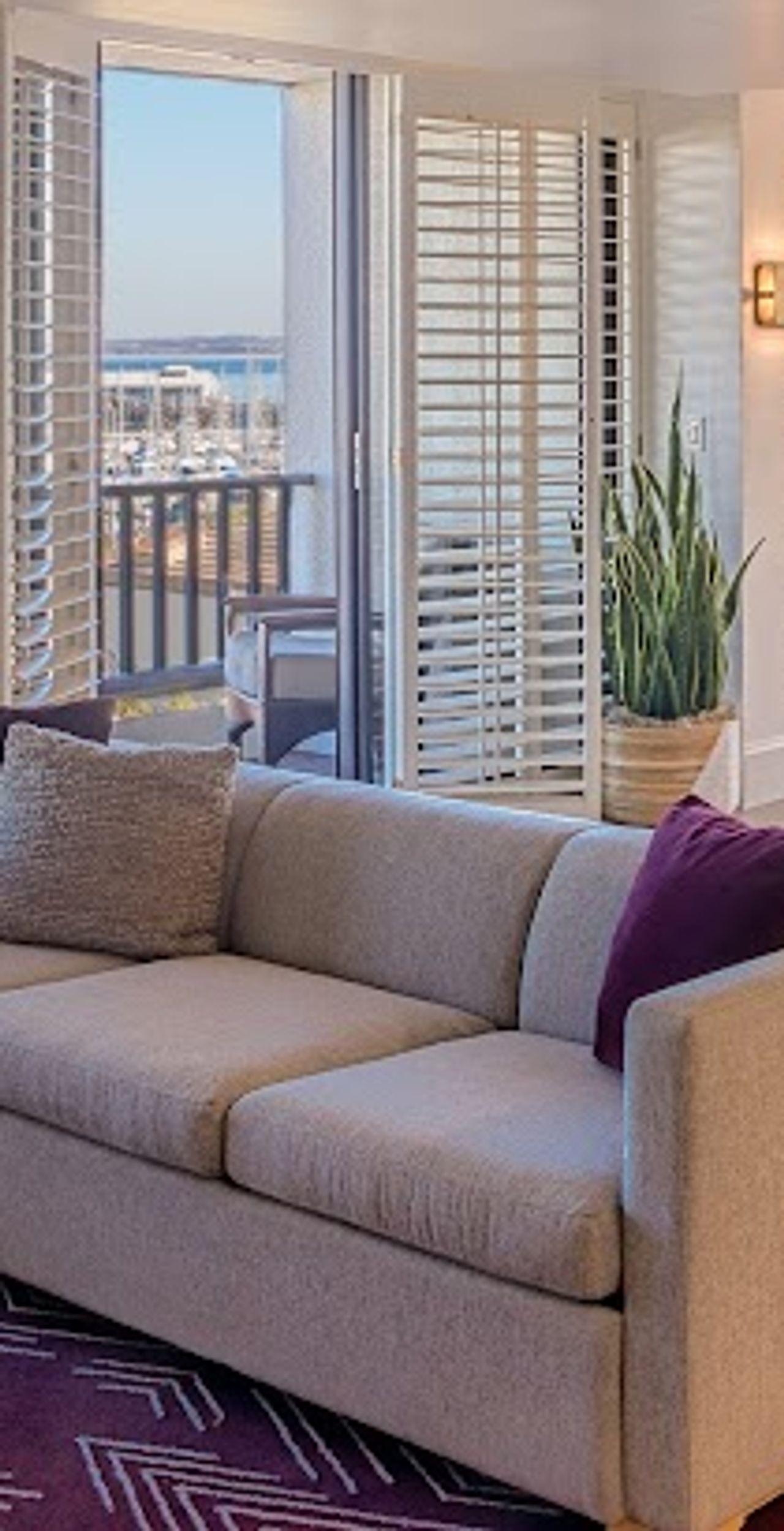 Photo of Portola Hotel & Spa at Monterey Bay - Presidential Suite, two living spa, five balconies, dining area, Two Full Bathrooms, Large Soaking Tub