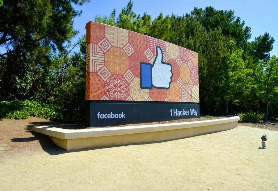 Facebook headquarters in Menlo Park, CA