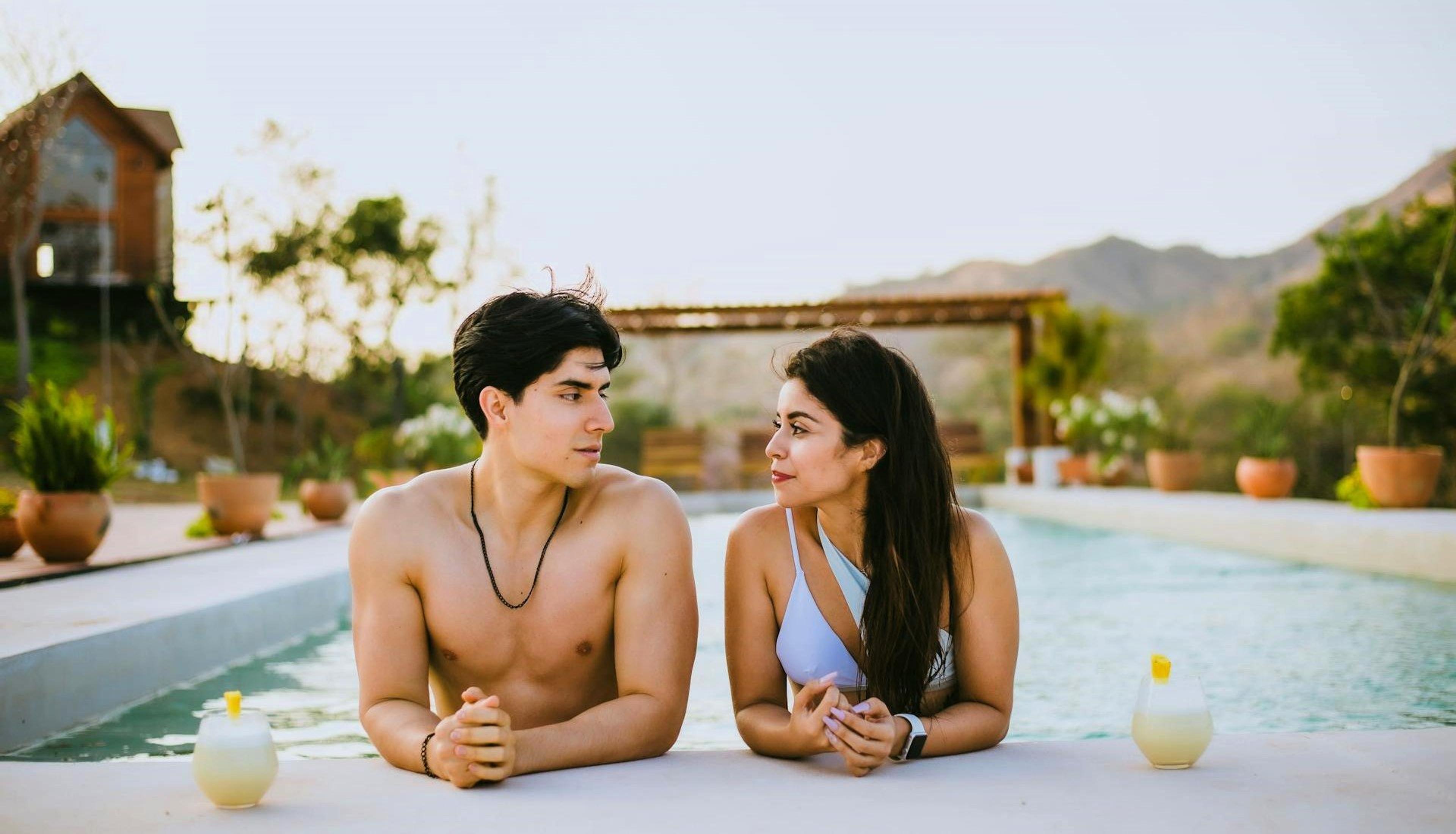 A Couple in a Swimming Pool