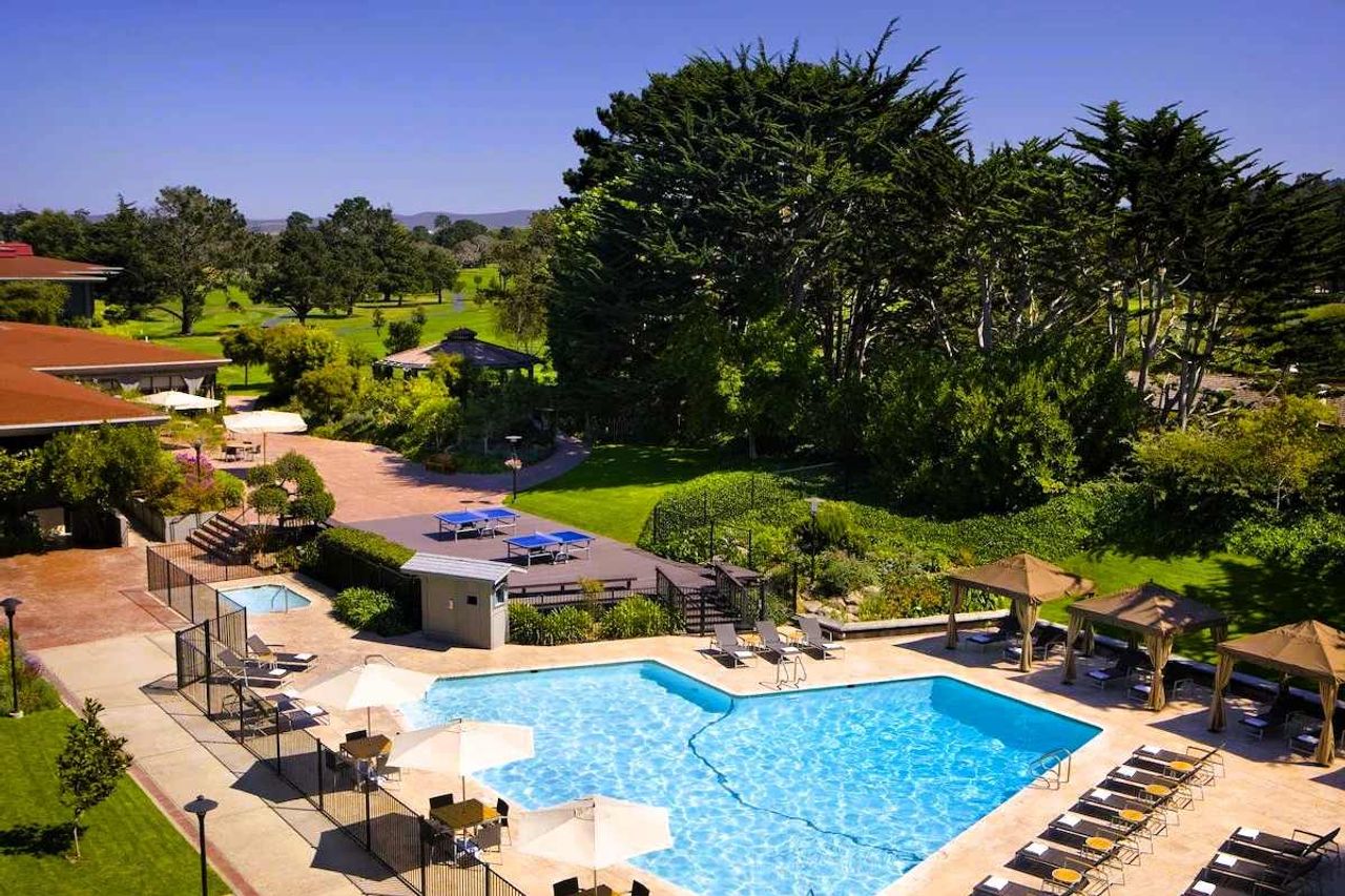Photo of Hyatt Regency Monterey Hotel and Spa on Del Monte Golf Course - Outdoor pools, hot tub, sun loungers, table tennis boards