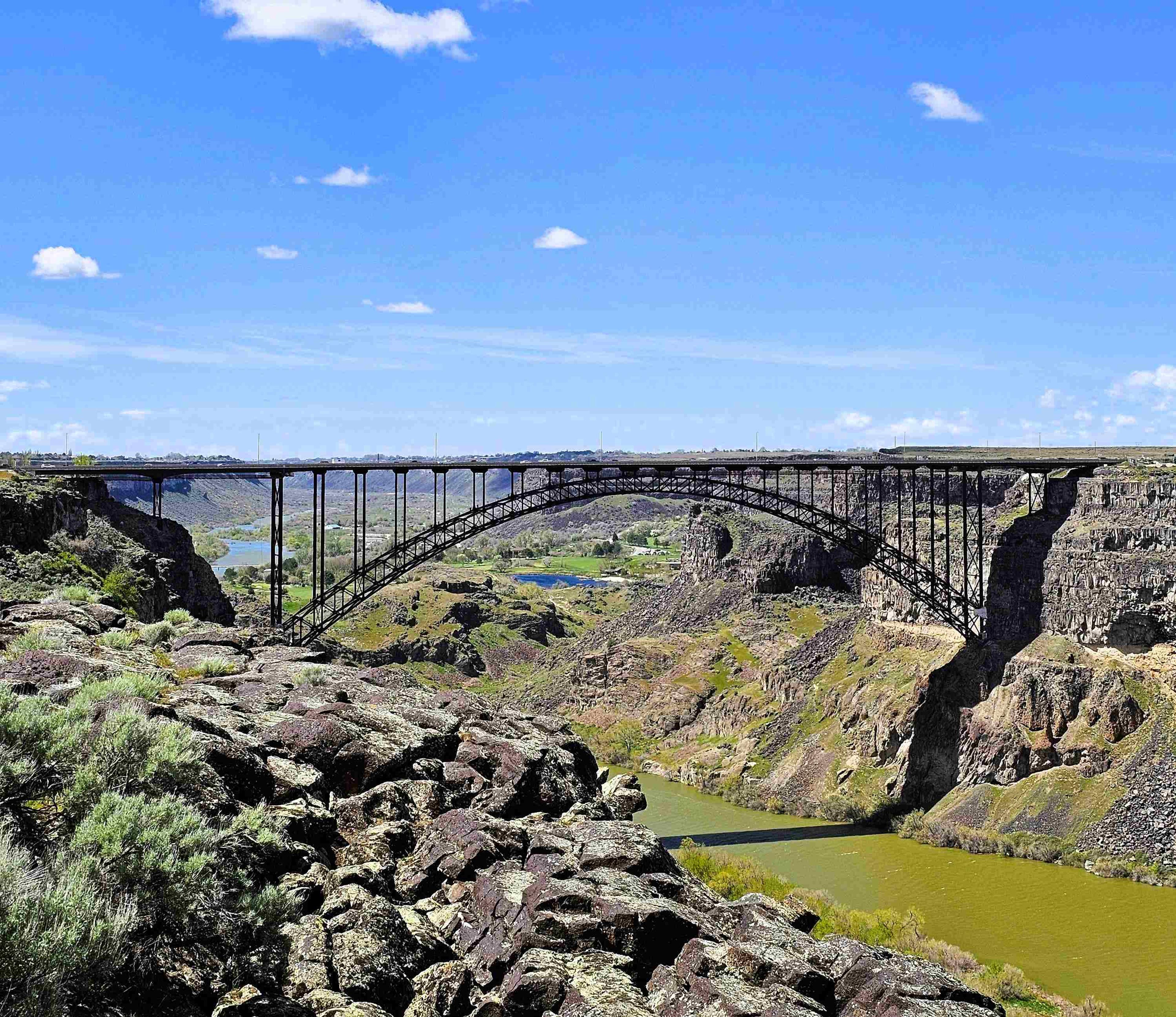 Perrine Memorial Bridge in Idaho, USA