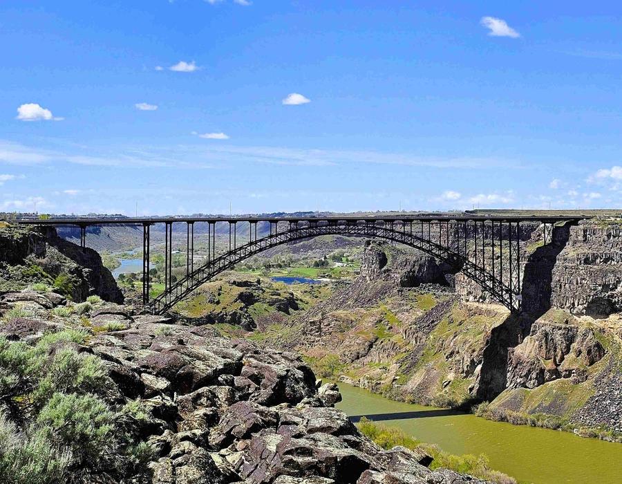 Perrine Memorial Bridge in Idaho, USA