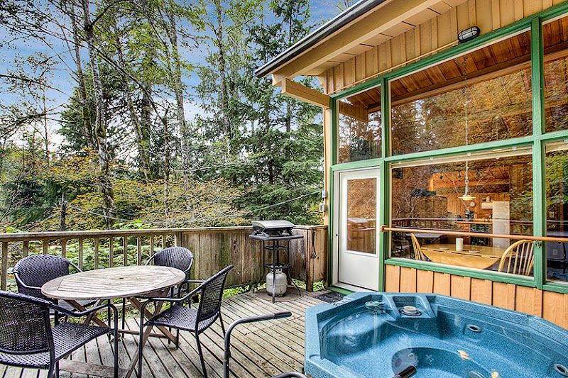 Photo of Deep Forest Cabins - Maplewild Cabin, private outdoor jetted hot tub