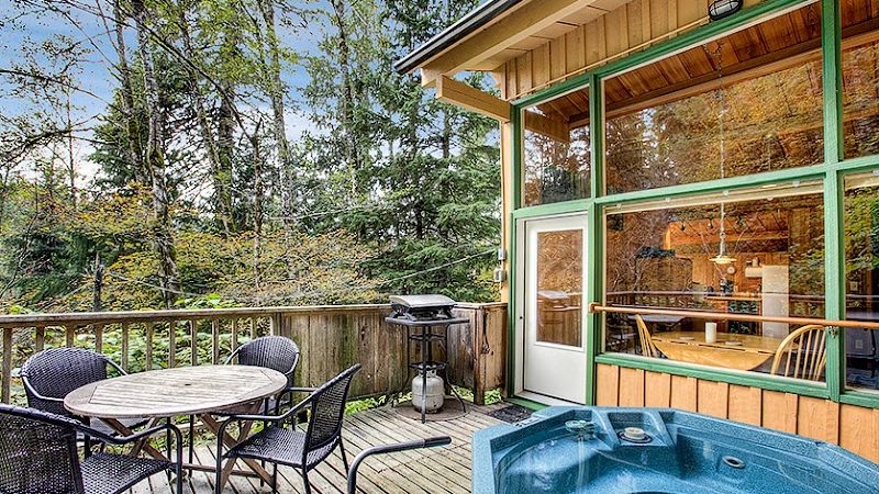 Photo of Deep Forest Cabins - Maplewild Cabin, private outdoor jetted hot tub