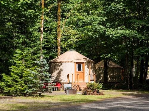 Photo of Mt Hood Village RV Resort - Yurt - 16' Premium (Sleeps 5/Pet Friendly)