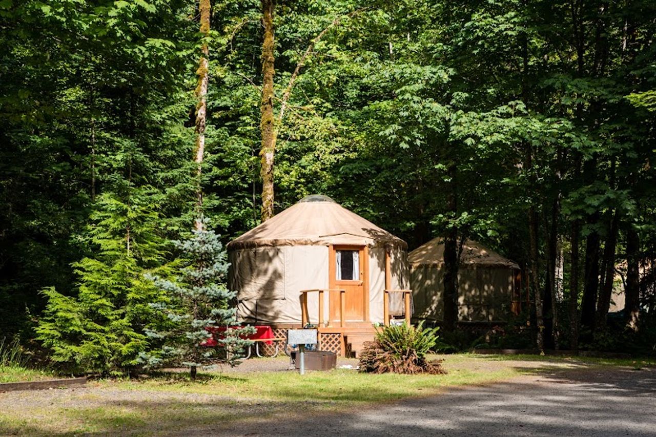 Photo of Mt Hood Village RV Resort - Yurt - 16' Premium (Sleeps 5/Pet Friendly)
