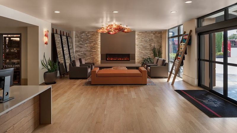 Photo of Inn at the 5th Eugene - Lobby, Fireplace