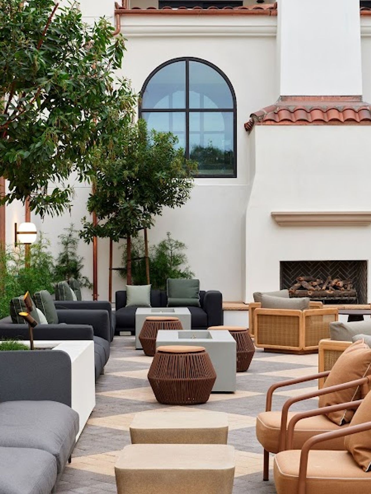 Photo of Kimpton Mirador Pacific Grove Monterey - Courtyard, Outdoor seating area, firepit
