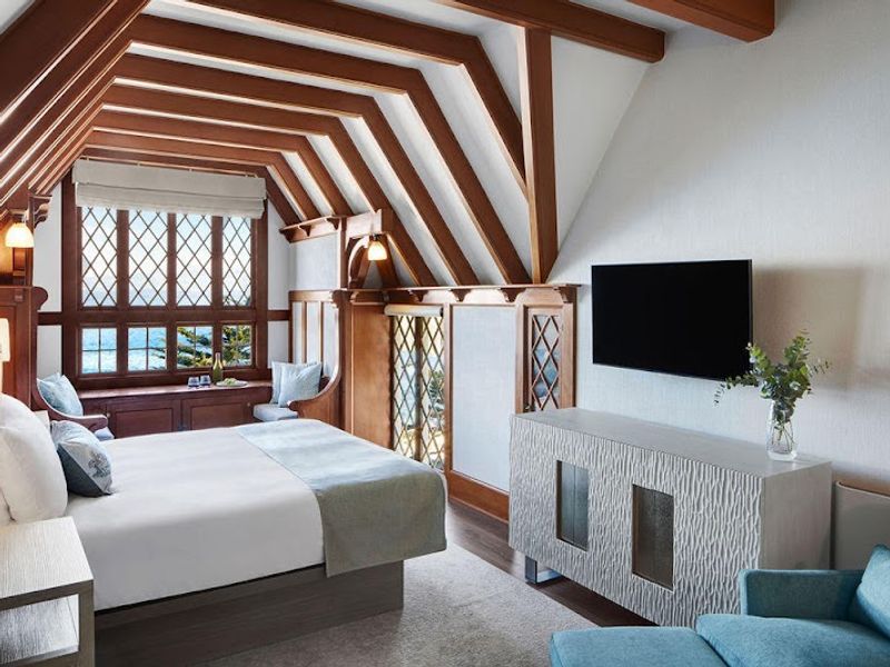 Photo of Green Gables Inn, A Four Sisters Inn - The Chapel Room, King Bed, Ocean Views, Charming Window Seat