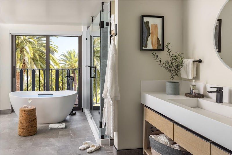 Photo of Casa Mani Resort Napa Valley, Curio Collection by Hilton - Presidential Suite, Oversized free‑standing soaking tubs for two